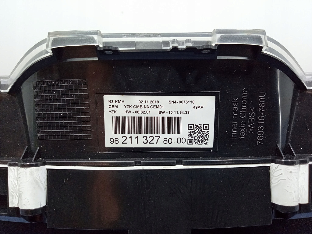 фото №7, Peugeot rifter partner berlingo iv 1.5 hdi счетчик приборы eu 9821132780