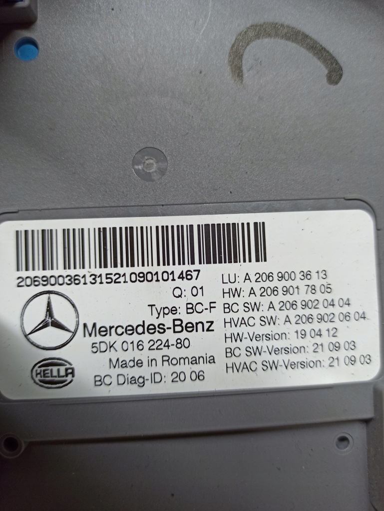 Mercedes w206 модуль комфорту a2069003613 Недорого