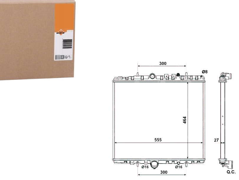 Купити Nrf радіатор води citroen c8 2.0 hdi ea_. eb_
