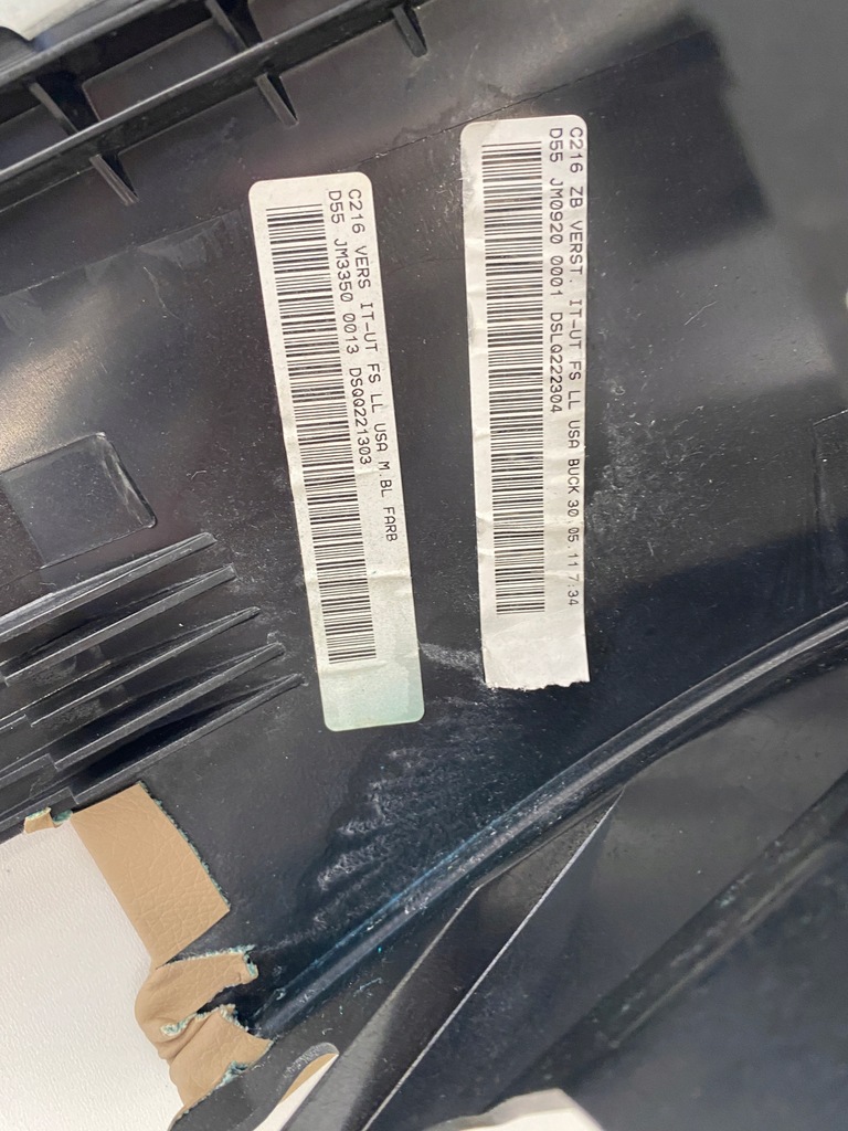 фото №6, Подушка колінна захист консолі mercedes cl w216 lift 2168600302