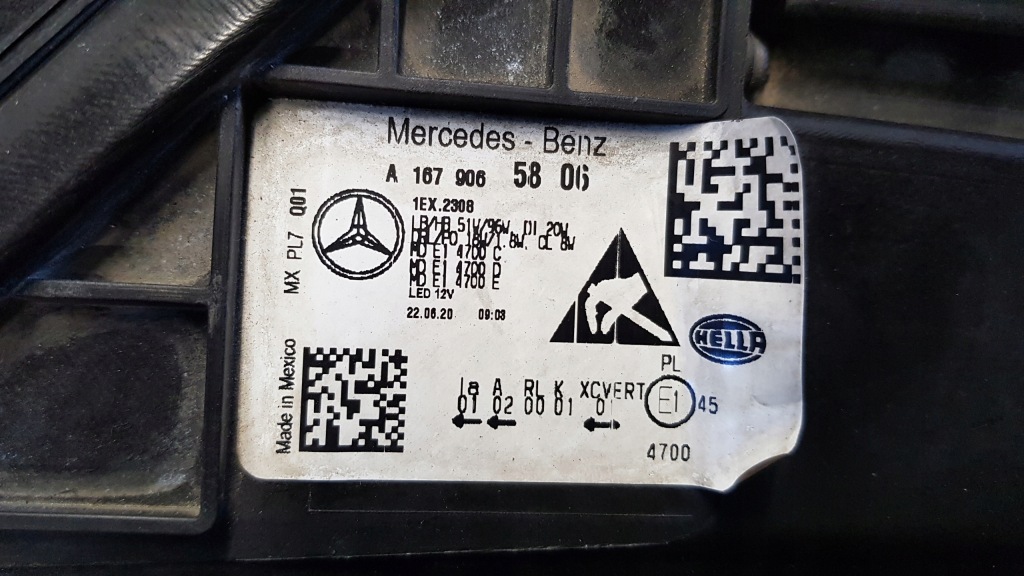 Лампа правая перед mercedes gle w167 full led с Разборки