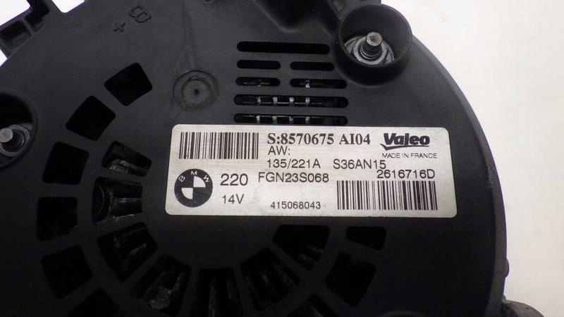 фото №7, Генератор bmw 4 f36 gran coupe i 3.0 d 8570675 fgn23s068 s36an15 2616716d