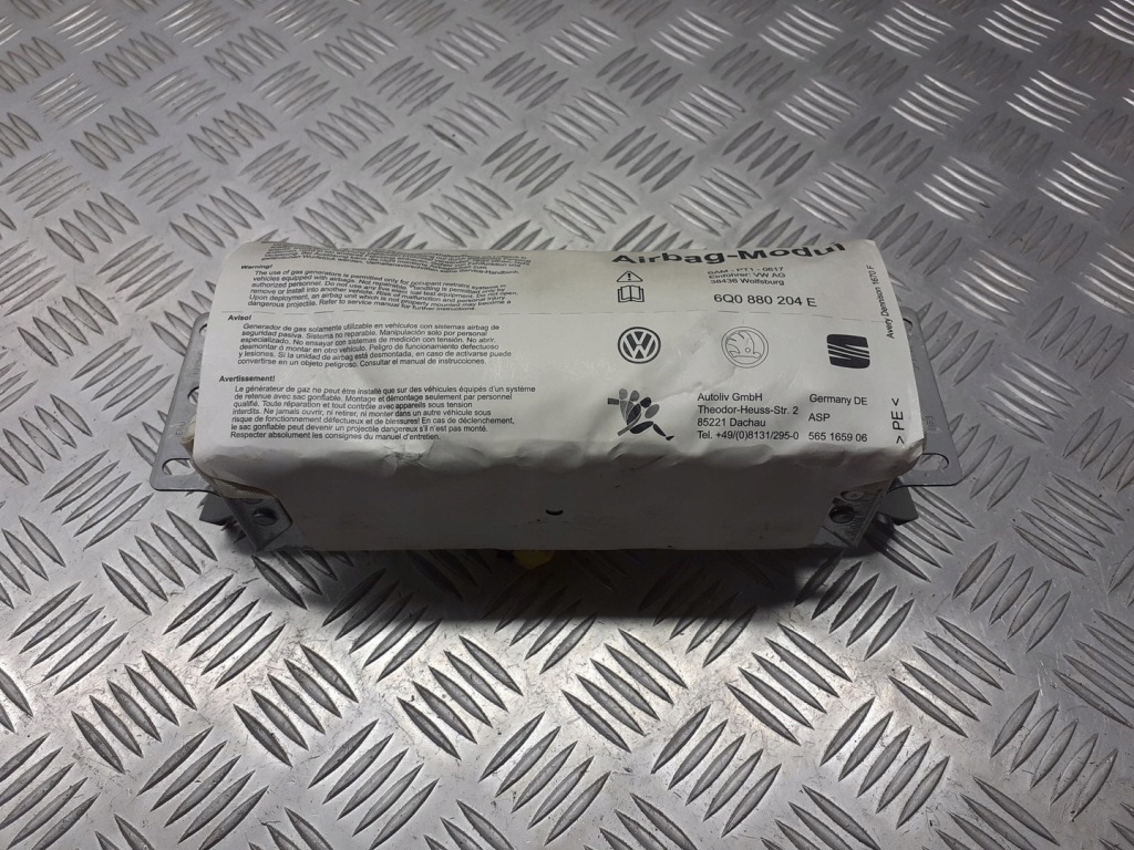 фото №1, Подушка подушка безпеки пасажира vw polo iv 6q0880204e