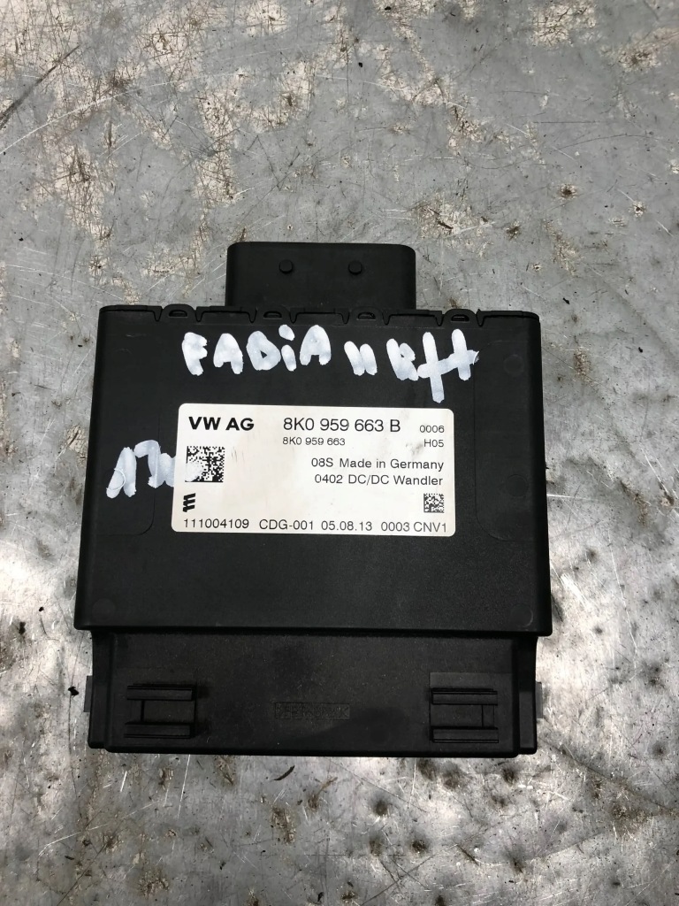 фото №1, Модуль блок керування напруги skoda fabia ii lift 8k0959663b