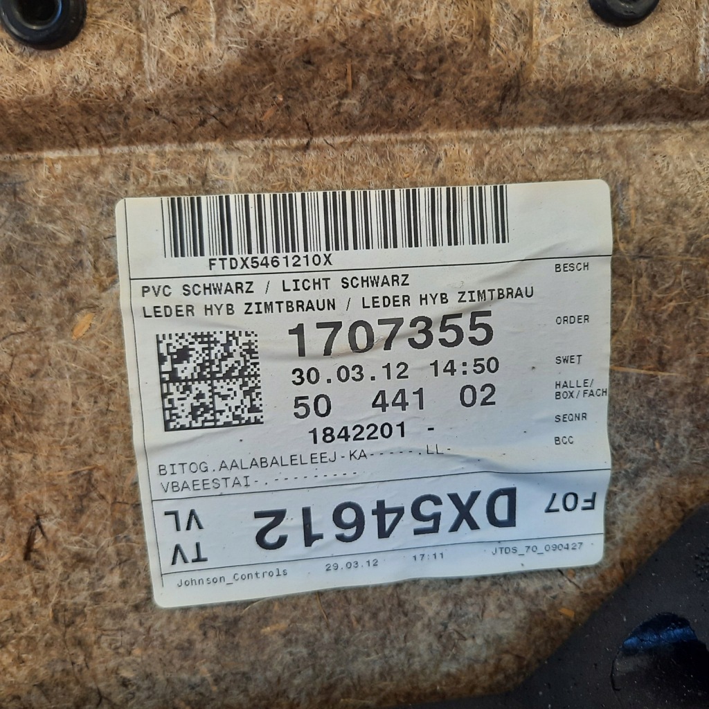 фото №16, Bmw 5 f07 обшивка двері лівий перед шкіра zimtbraun