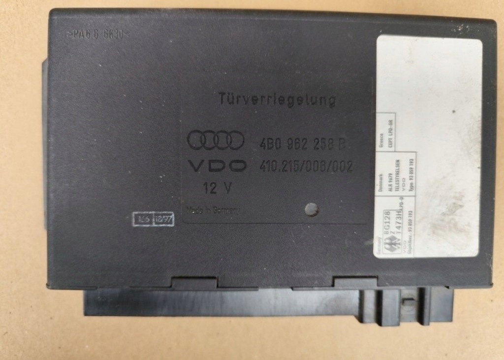 фото №1, 4b0962258b модуль комфорту audi a6 c5