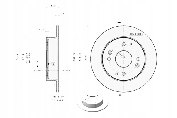 фото №1, Диск тормозной. honda accord coupe 98-02