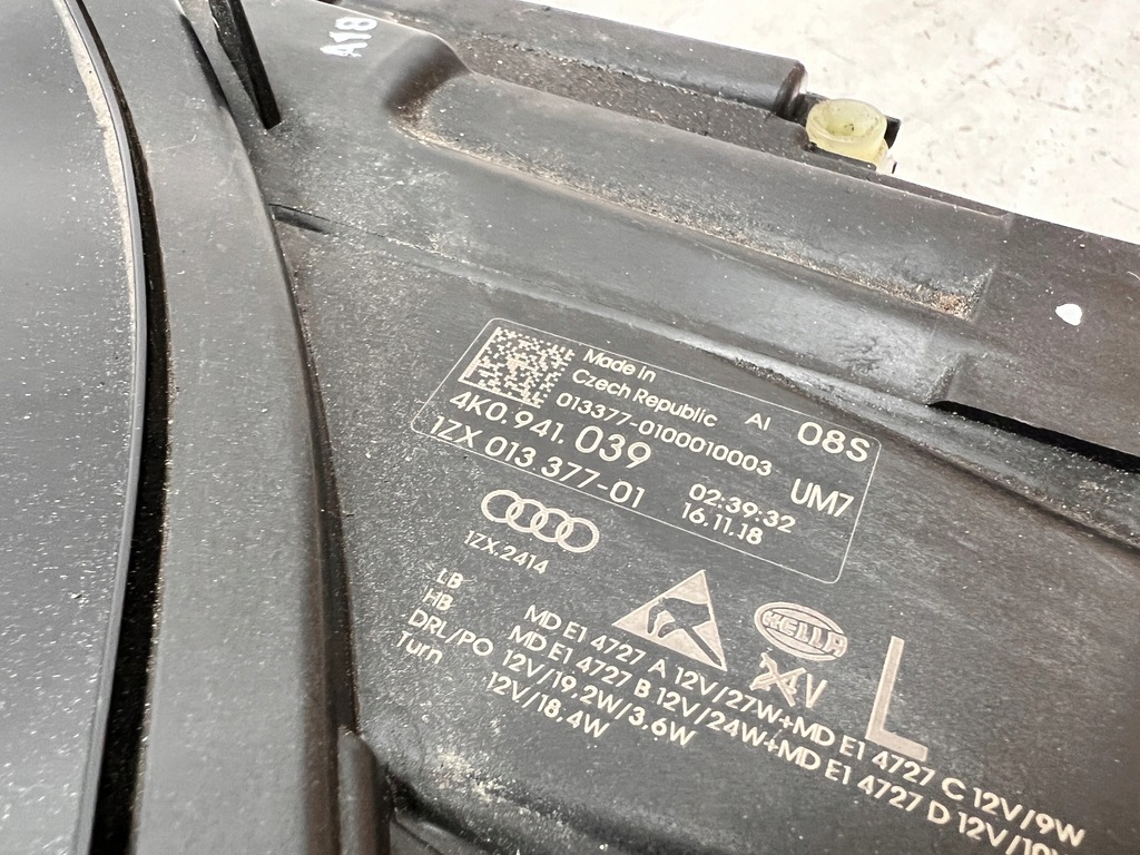 фото №6, Лампа левая перед audi a6 c8 full led matrix led