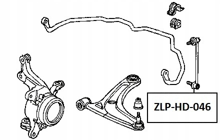 фото №11, Соединитель стабилизатора перед honda jazz fit 02-03