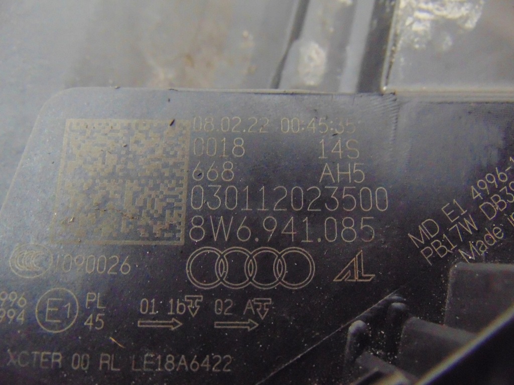 фото №16, Лампа левая перед audi a5 8w6 led laser 8w6941085 europa