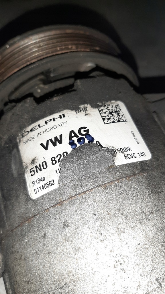 фото №7, Компресор кондиціонера 5n0820803a vw 1.9 tdi