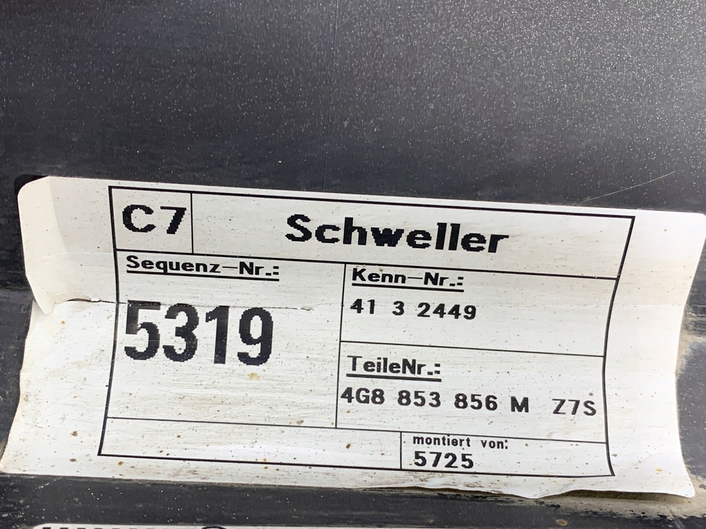 фото №11, 4g8853860 молдинг накладка поріг права audi a7 4g c7 s line z7s