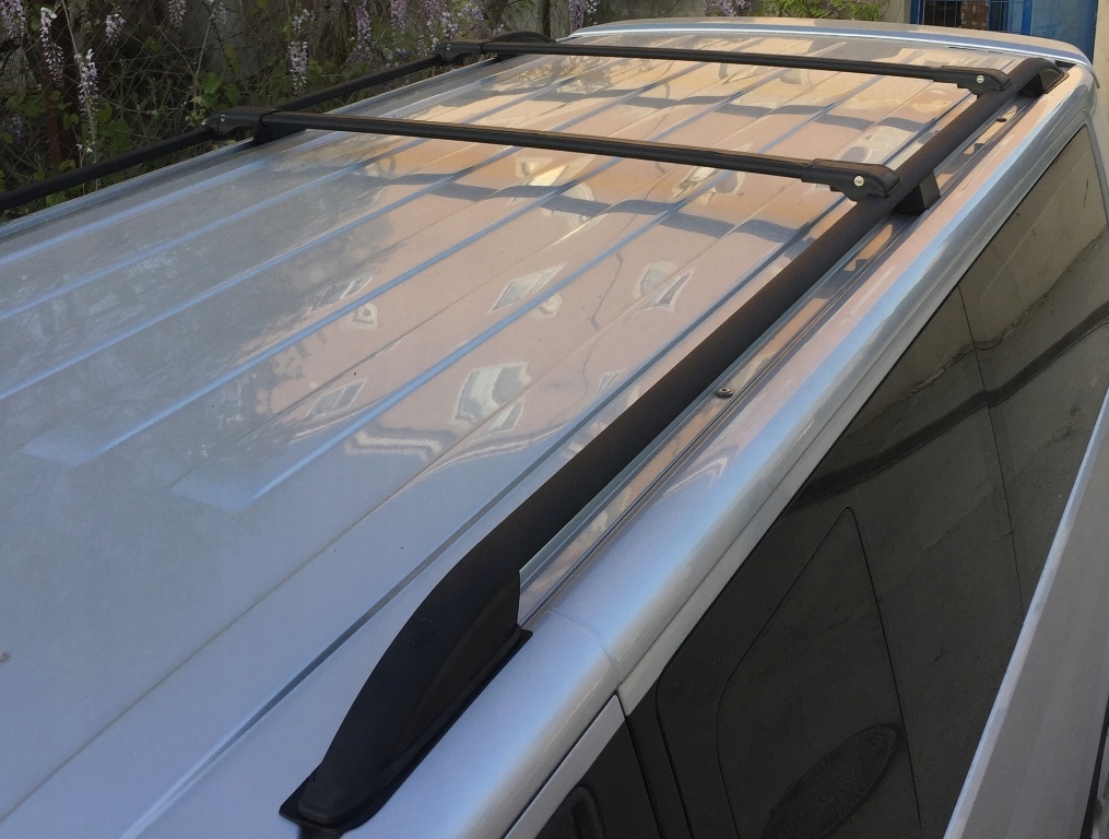 фото №10, Volkswagen vw transporter t7 2025+ l2 long рейлинги кровельные багажник чёрный