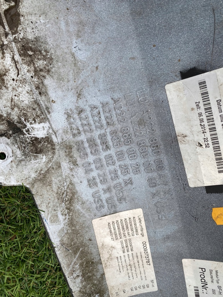 фото №6, Mercedes s w222 гібрид бензин бампер задня kpl