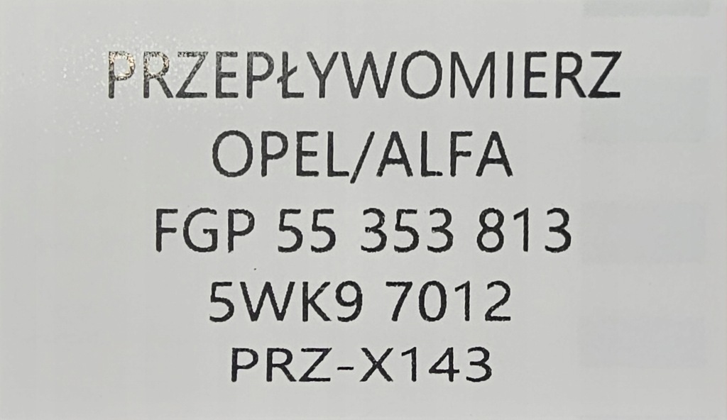 фото №7, Витратомір alfa romeo 159 fiat croma ii opel vectra signum astra zafira