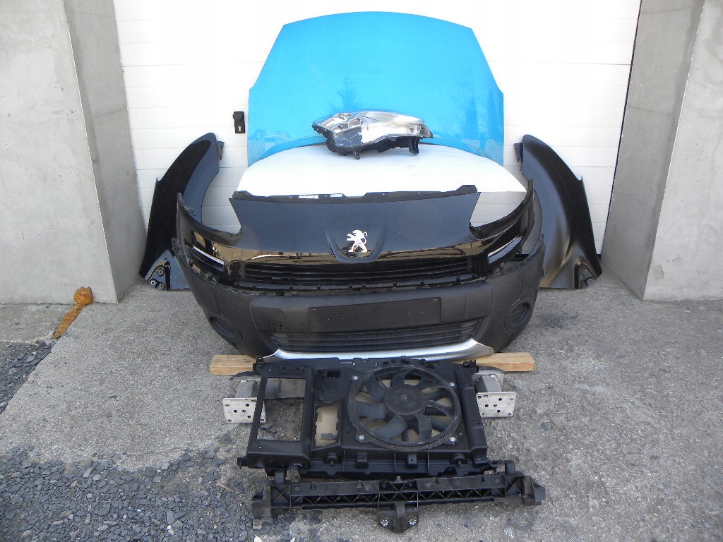 фото №1, Peugeot partner lift 2013 rok капот ,бампер, лампа