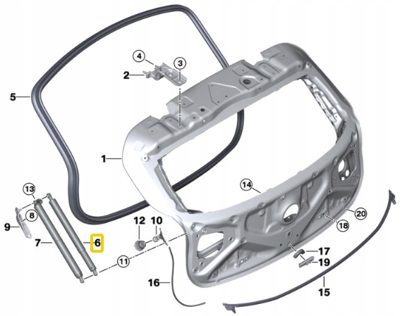 фото №7, Bmw x2 f39 привод крышки задняя задний правый 7471636