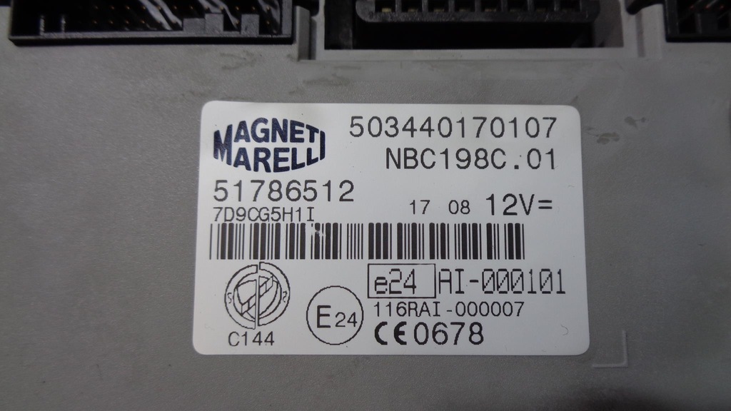 фото №10, Бортовий комп'ютер замок запалювання bsi fiat bravo 2 ii 1.6 16v m-jet