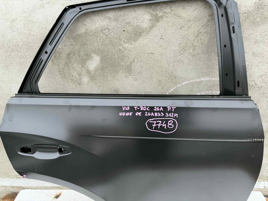 фото №3, Volkswagen t-roc 2ga двері праве задня задні nowe оригінальний номер 7748