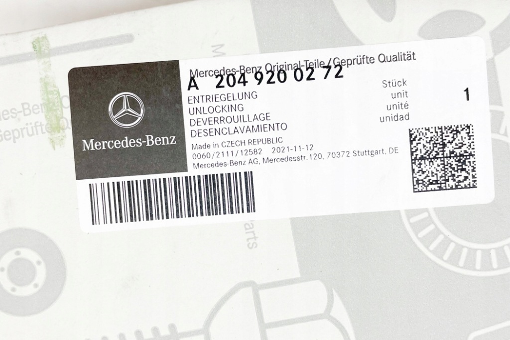 Купить Mb glk x204 разблокировка правого заднего сиденья a2049200272 оригинальные