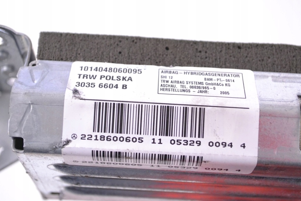 фото №5, Mercedes s500 двері srs bag задня правий w221 2006 rhd