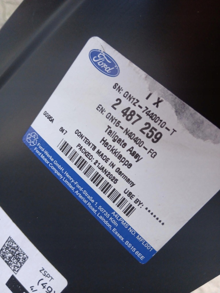 фото №10, Ford ecosport крышка багажника багажника gn15-n40400-fg