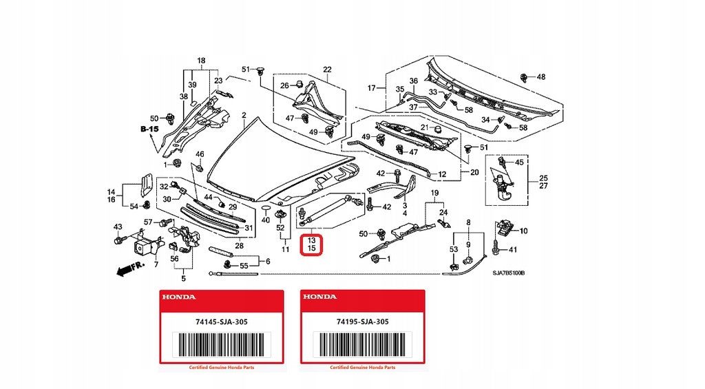 фото №1, Амортизатори капот honda legend 2007-2010