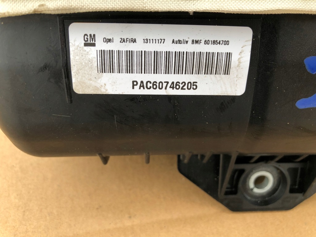 фото №14, Панель приладів консоль подушка безпеки подушка opel zafira b датчик