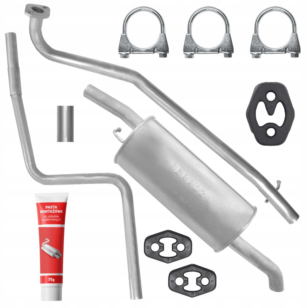 фото №1, Набір гасник + труба ford fusion ju 1.4 tdci 50 kw 05-12 хетчбек