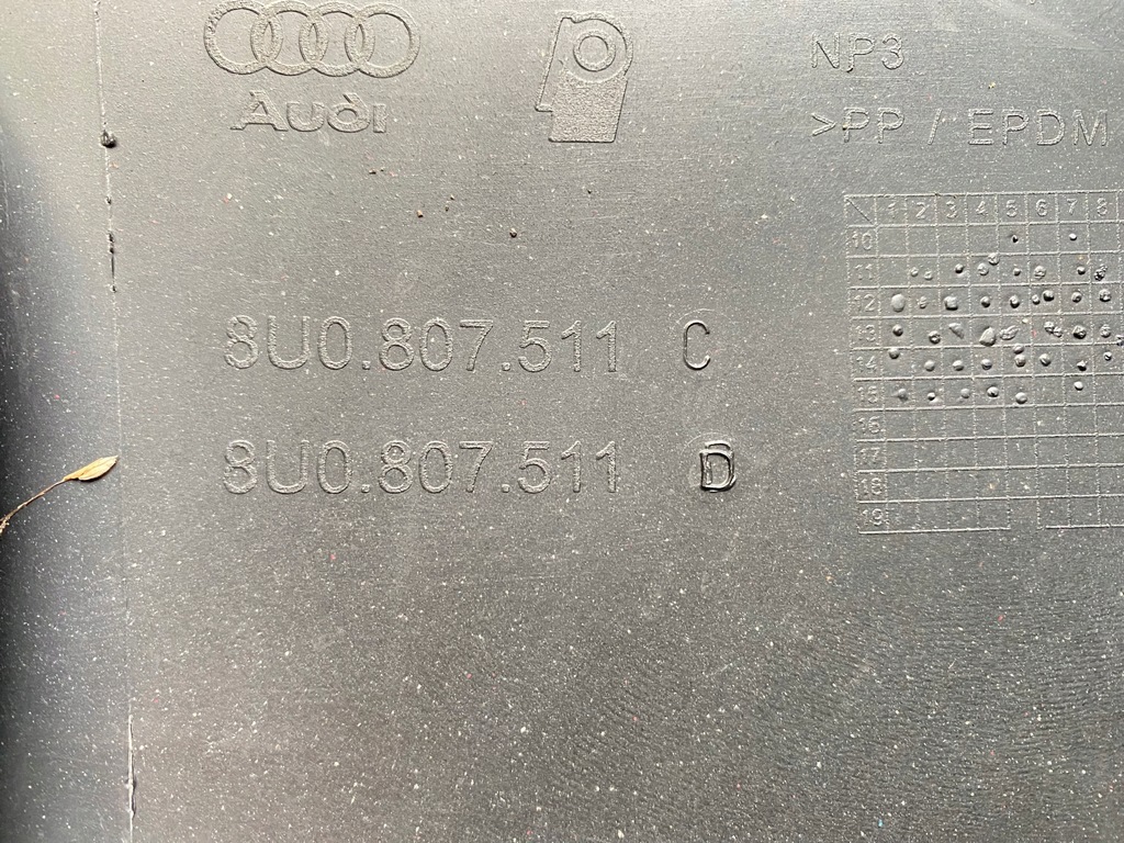 фото №14, Бампер задняя задний обычный pdc audi q3 8u 8u0 s-line 2010-2014