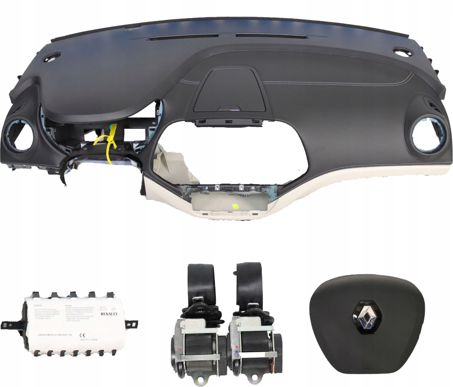 фото №1, Панель приладів консоль подушка безпеки ремені renault captur fl