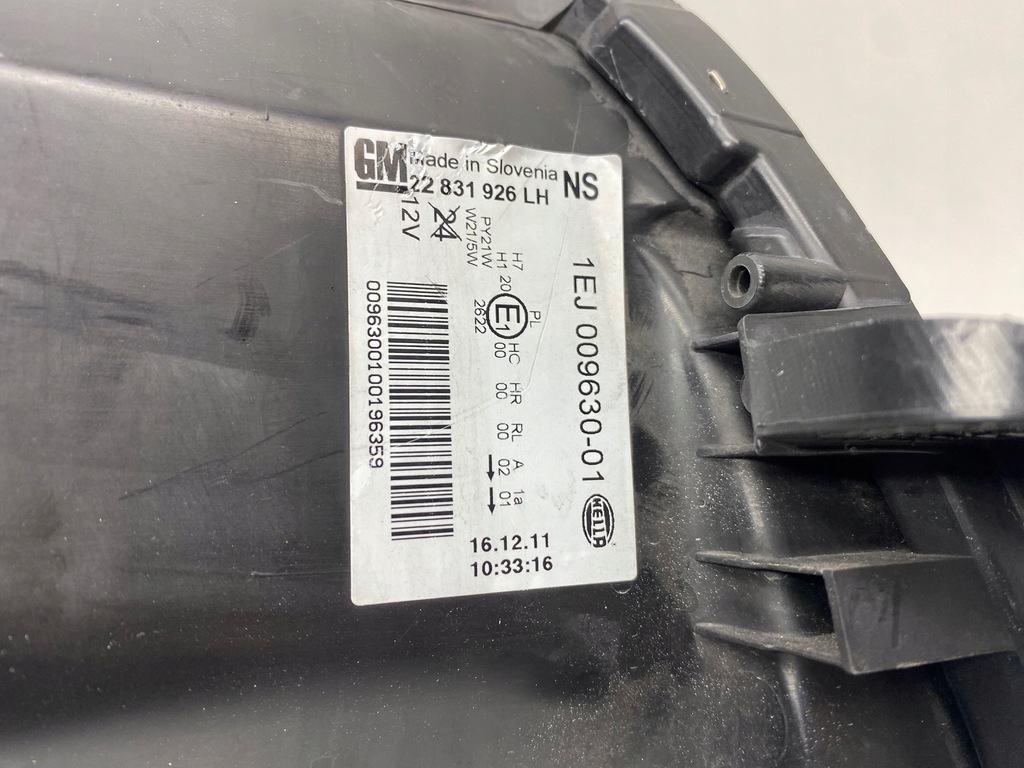 фото №9, Opel insignia a лампа левая левый перед передняя обычная 22831926