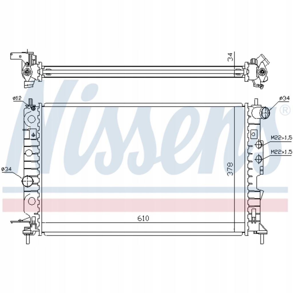 Купити Радіатор води opel vectra b 95-03