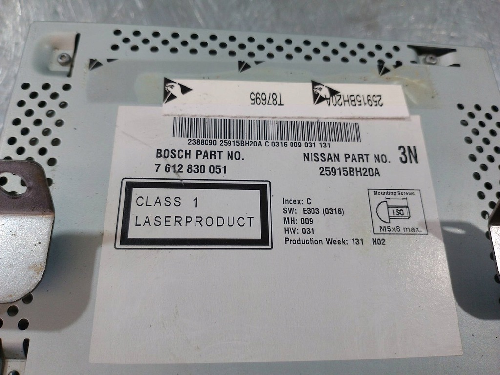 фото №7, Радіо cd navi nissan note 05-12 7612830051 1.6 16v