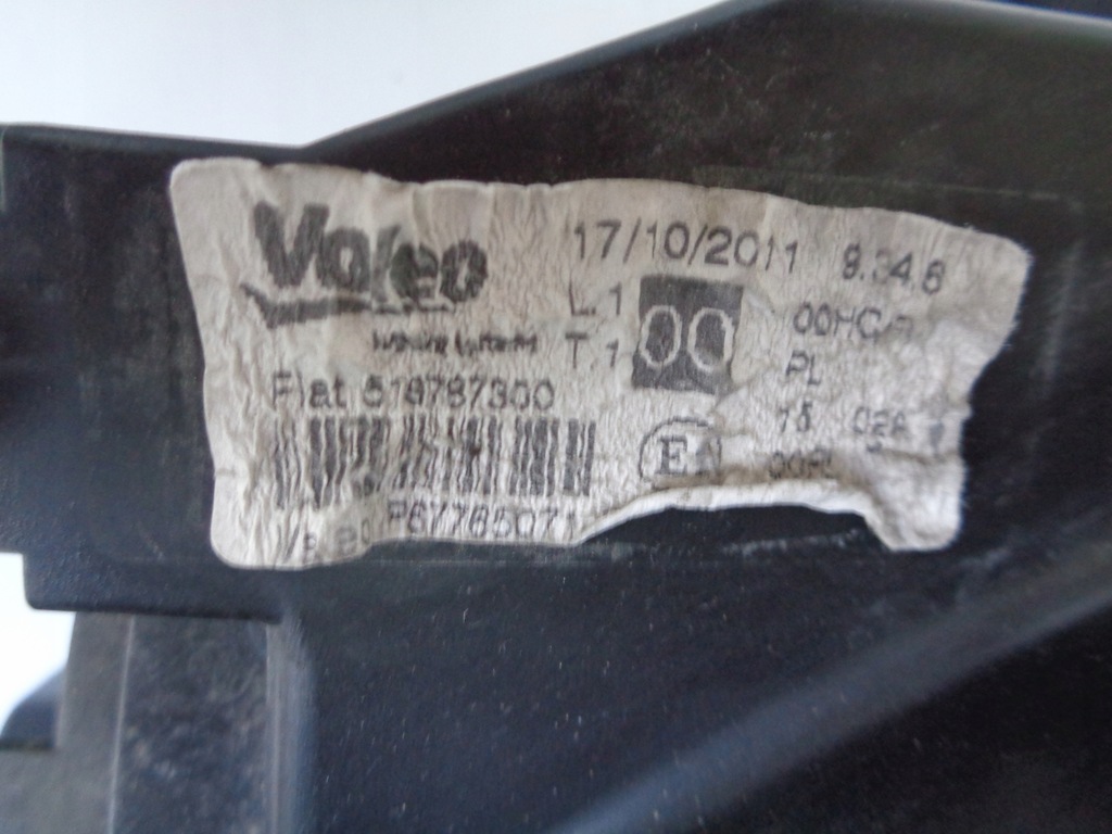 фото №10, Лампа правая фара fiat grande punto evo 09-