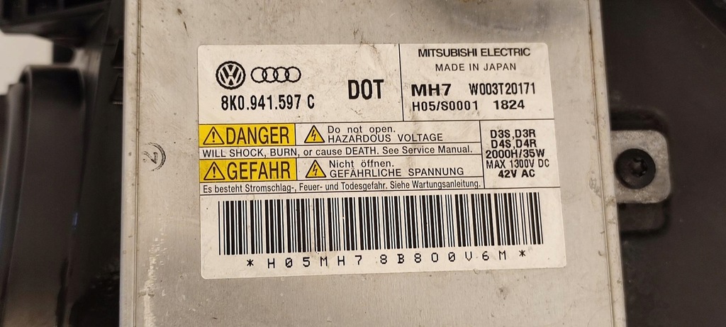 фото №7, Audi a7 4g лампа правий перед anglik rhd 4g8941006a