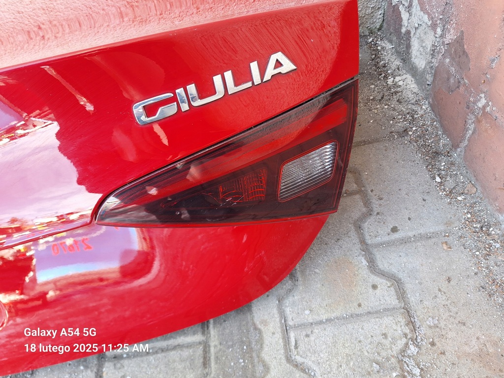 фото №6, Alfa romeo giulia qv 15-22 крышка багажника задняя задняя комплектная лампы