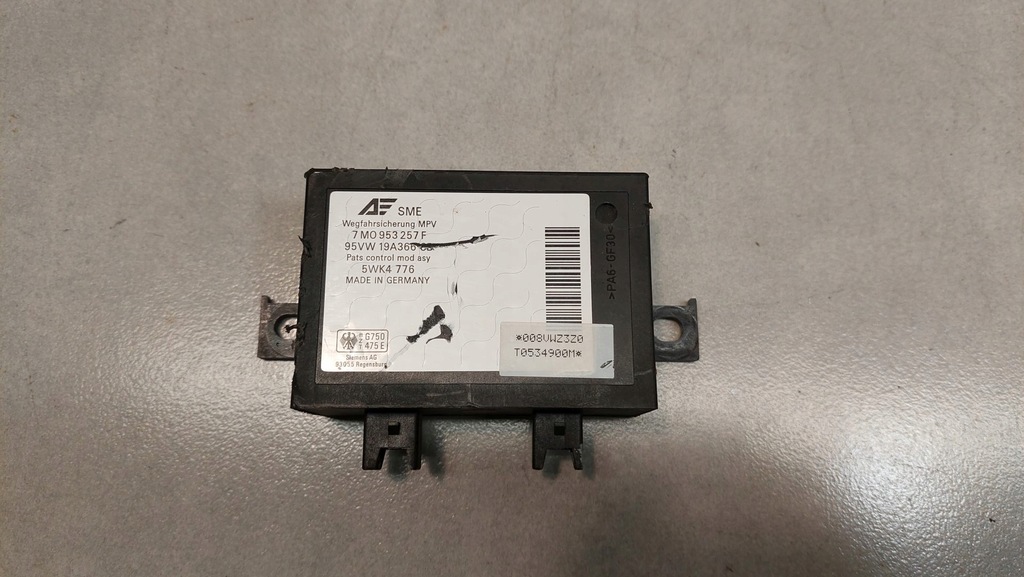 фото №1, Модуль імобілайзер sharan 1.9 tdi 7m0953257f