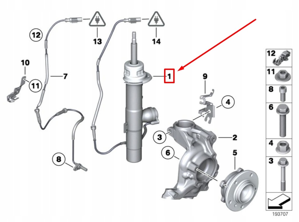 фото №9, Bmw z4 roadster e89 передняя часть left shock абсорбер 37116792891 6792891