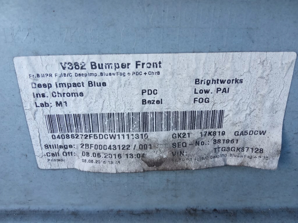 фото №13, Ford transit custom 2013-17r. - бампер перед