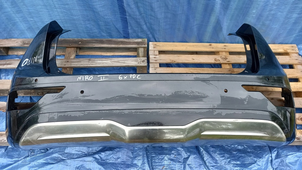 фото №6, Kia niro ii 2022 2023 бампер задній задня чорний 6xpdc