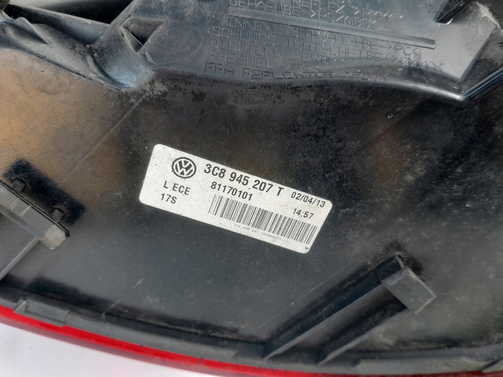 фото №7, Лампа левая задняя w крыло vw passat cc lift 12-16r