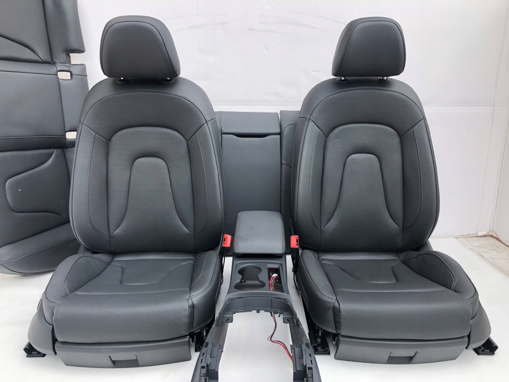 фото №1, Внутренние кожаный audi a5 8t sportback чёрный сиденья заднее сиденье обшивки