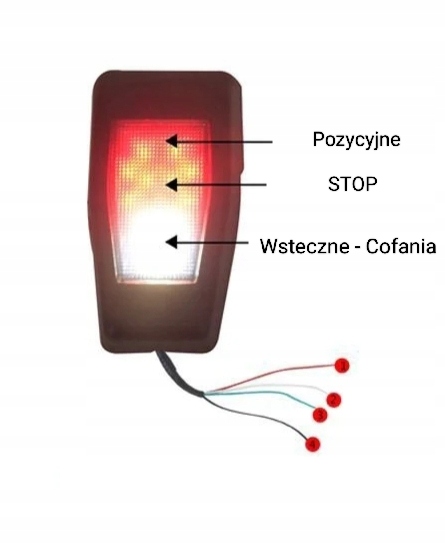 фото №8, Додаткові лампи задня задні стоп заднього виду 3w1 do jeep wrangler jk 2006-2017