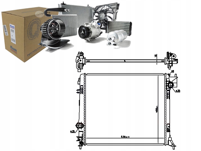 Купити Радіатор двигуна води nissan qashqai 2 renault kadjar 1.5d 11.13-
