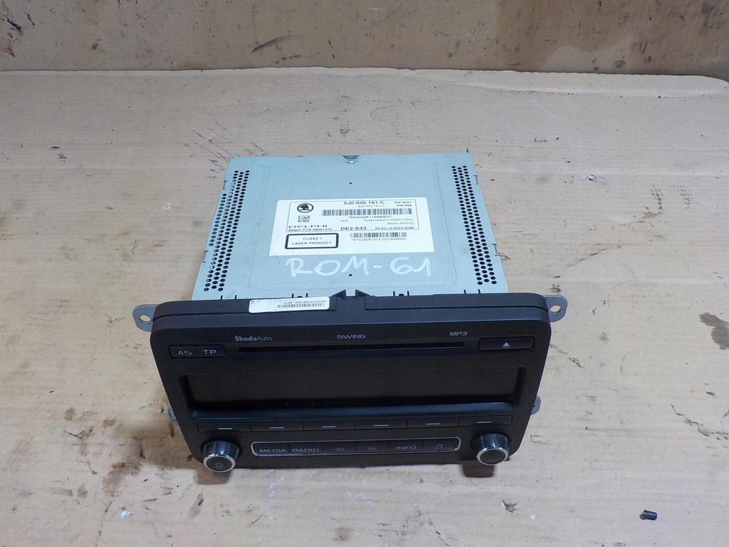 фото №2, Roomster радио cd mp3 swing 5j0035161c