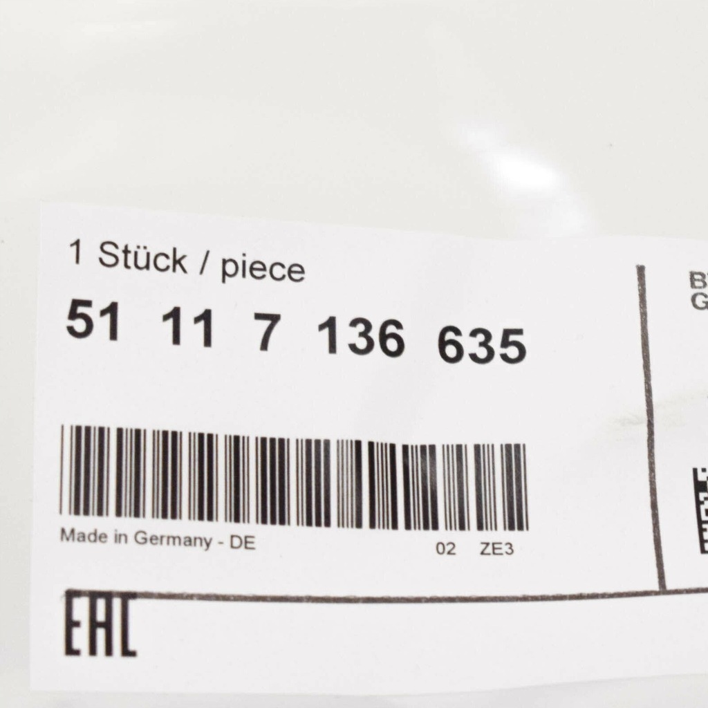 фото №7, Ремінь захисний гумовий лівий передній бампер bmw e87 1 оригінальний