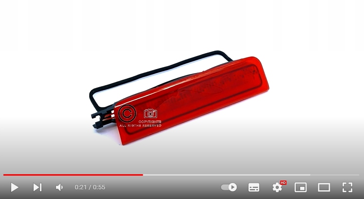 фото №14, Третий свет лампа стоп-сигнал vw caddy 2004-2015 vw caddy iv 2016 czerwona