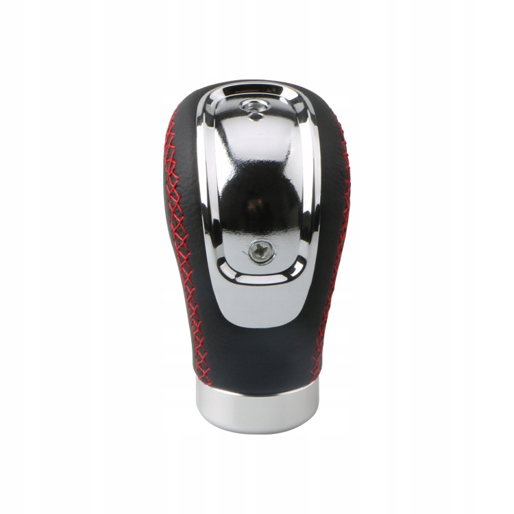фото №16, Ручка перемикання передач шкіра 5 6 передач універсальна czerwona nić