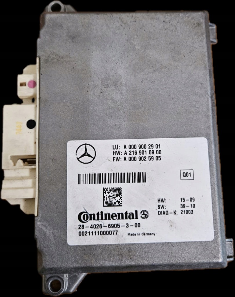 фото №1, Mercedes модуль оригинальный номер a0009002901